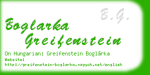 boglarka greifenstein business card